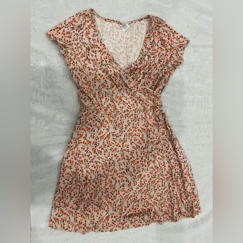 Floral wrap dress